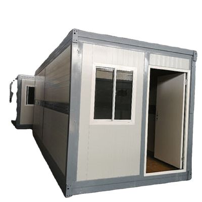 Draagbare 20ft geprefabriceerde opvouwbare containerhuizen met gegalvaniseerd staalframe