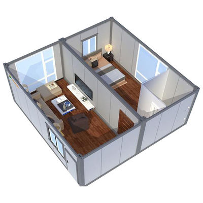 Gegalvaniseerde staalframe REACHTOP Flat Pack Container House 2022 Design Afneembare woning