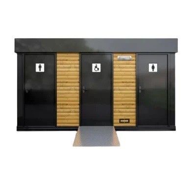 Moderne ontwerpstijl 20FT/40FT Flat Pack Container House voor modulair mobiel toilet