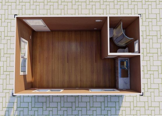 20ft of 40ft hoge isolatiewaarde Aardbevingsbestendige SIP-paneelhuis Shell-pakket