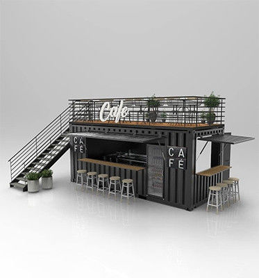 Modern ontwerp 2 verdiepingen Draagbaar containerhuis 20ft of 40ft Prefabricated Homes