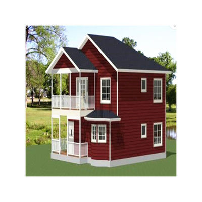 Kleine lichte staalconstructie villa vervaardiging voor containerhuizen in wit/grijs/zwart