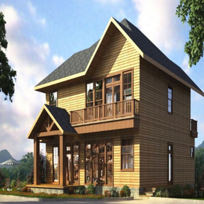 Kleine lichte staalconstructie villa vervaardiging voor containerhuizen in wit/grijs/zwart
