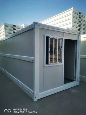 Staal sandwichpaneel uitbreidbaar containerhuis voor wonen in wit/grijs/zwart