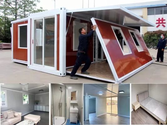30ft modern uitbreidbaar containerhuis met gegalvaniseerd staalframe uit Weifang City