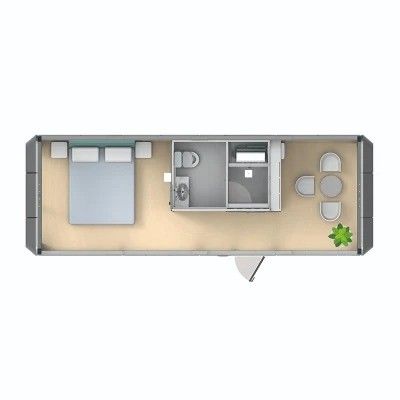 Mobiel wonen Containerhuis Prefab Tiny Home Voor Slaap Pod