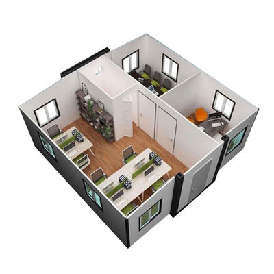Uitbreidbaar Containerhuis Modern ontwerp en sandwichpaneel voor klanttevredenheid