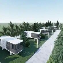 Tropische design stijl Luxe Moderne Outdoor Draagbare mobiele Glamping Space