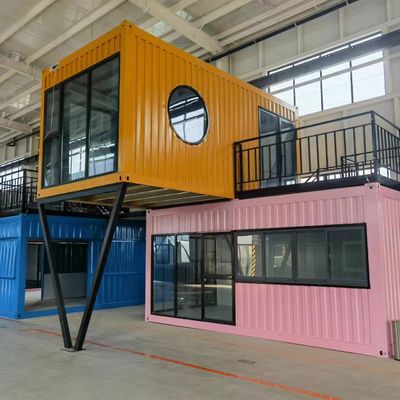 20ft / 40ft licht staal frame modulair container huis voor geprefabriceerd gebouw