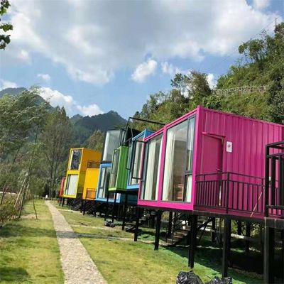 20ft / 40ft licht staal frame modulair container huis voor geprefabriceerd gebouw