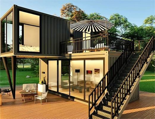 20ft / 40ft licht staal frame modulair container huis voor geprefabriceerd gebouw