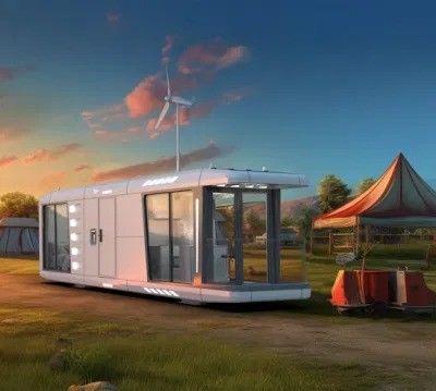 Prefab Space Capsule Villa House met gelaste stalen frame structuur