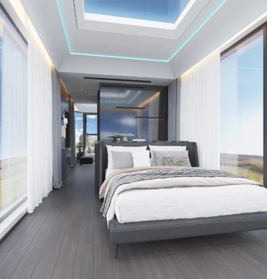 Steel Space Capsule House Nieuwste moderne slaappotten Capsule Hotel