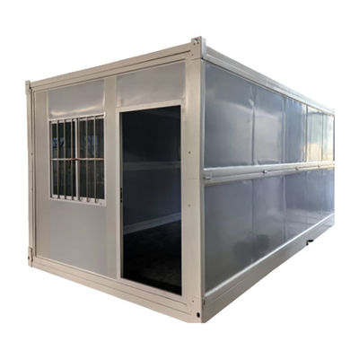 18mm MgO-plank vloer vouwcontainer huis met badkamer en keuken gevouwen moderne stijl