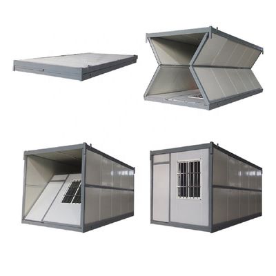 18mm MgO-plank vloer vouwcontainer huis met badkamer en keuken gevouwen moderne stijl