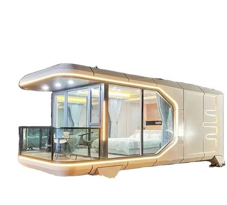 Hotel Pod Hurricane Proof Prefab Capsule Speed Dome House Midden eeuw