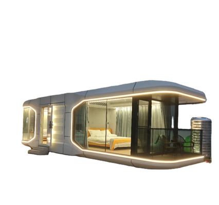 Campinghuis in moderne ruimtecapsule-stijl voor hotelverblijf
