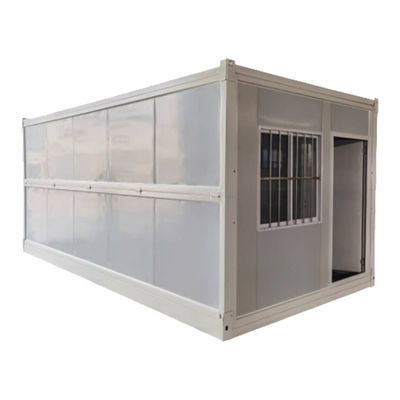 Gefabriceerd Modern Design Folding Container House met gegalvaniseerd staalframe
