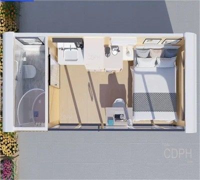 Gepersonaliseerd Modern Design Mobile Steel Structure Gebouw Apple Cabin Draagbaar Huis