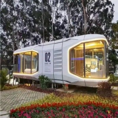 Prefabricate Huis Tuin Huis Mobiele Huis Staalstructuur Gebouw Vakantiehuis