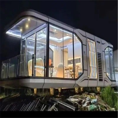 Prefabricate Huis Tuin Huis Mobiele Huis Staalstructuur Gebouw Vakantiehuis