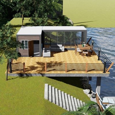 Gegalvaniseerd staal frame draagbaar opvouwbaar scheepvaartcontainerhuis voor mobiel huis