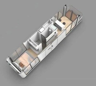 Stalen deur Modulair Huis Vessel Huis Ruimtecapsule Huis Kleine huizen