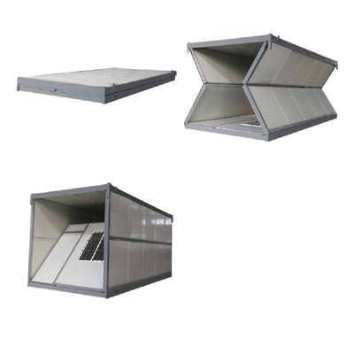 Gemakkelijk te monteren 20ft vouwbaar container huis met badkamer en gegalvaniseerd stalen frame
