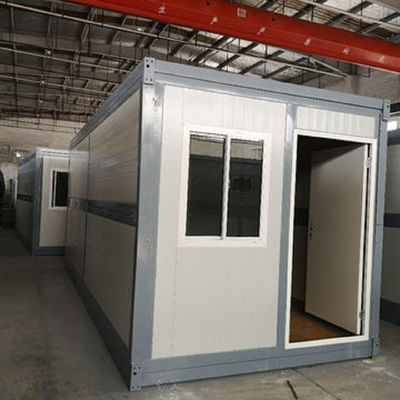 Gemakkelijk te monteren 20ft vouwbaar container huis met badkamer en gegalvaniseerd stalen frame