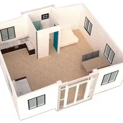Voorgefabriceerde 3 slaapkamers voorgefabriceerde huisplannen voor de bouw van magazijnen