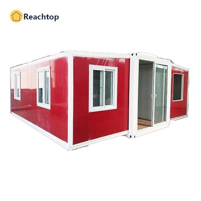 Gegalvaniseerd staal frame modern mobiel opvouwbaar container huis met badkamer