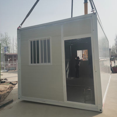20ft staalconstructies vouwbaar woonhuis prefab modulaire huizen met 18mm MGO plankvloer