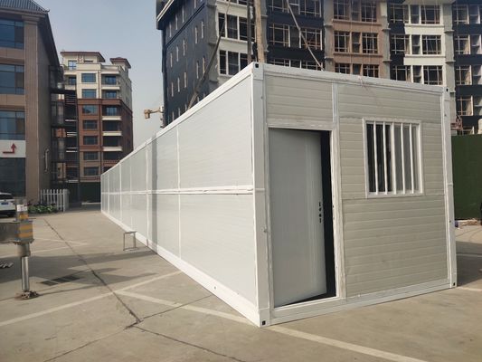 20ft staalconstructies vouwbaar woonhuis prefab modulaire huizen met 18mm MGO plankvloer