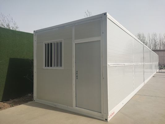 20ft staalconstructies vouwbaar woonhuis prefab modulaire huizen met 18mm MGO plankvloer