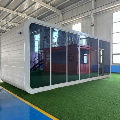Hotel Indoor Apple Cabin Office Pod Tuin Office Containerhuis met licht stalen structuur frame