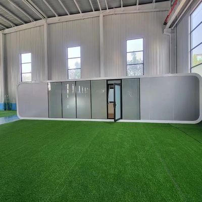 Hotel Indoor Apple Cabin Office Pod Tuin Office Containerhuis met licht stalen structuur frame