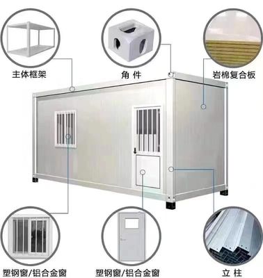 Flat Pack Container House met MGO plankvloer Robuust weerbestand