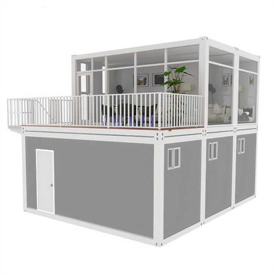 18 mm MGO Plankvloer Prefab Flat Pack Container House voor Home Office Efficiency