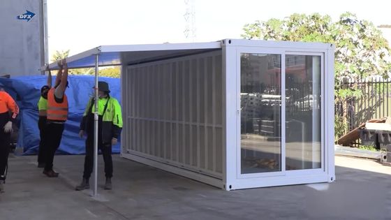 Stalen deur mobiele wooncontainer huis voor op maat gemaakte prefab uitbreidbaar