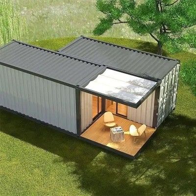 Gepersonaliseerde kleur uitbreidbare containerhuis met licht staal frame en constructie