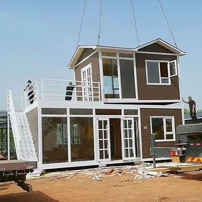 Leven licht villa geprefabriceerd mobiele huis met staal en sandwich board