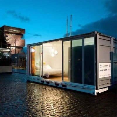 Gepersonaliseerde kleur uitbreidbare containerhuis met licht staal frame en constructie