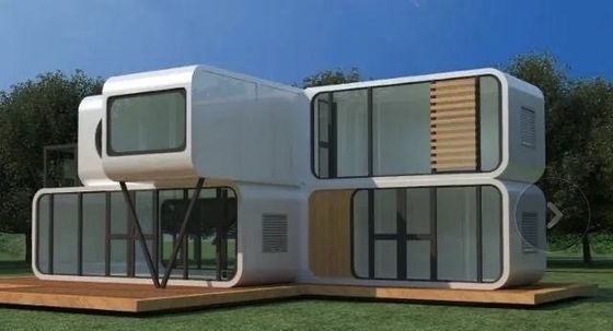 Lichte staalconstructie frame gemonteerd vetpakket container huis voor milieuvriendelijk wonen
