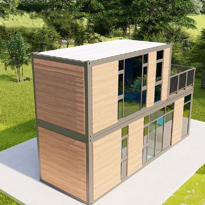 Goedkope prefab container huis voor hotel in wit/grijs/zwart