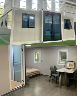 Familiehuis Luxe Uitbreidbare Prefab Container Huis met Beweeglijk en Opvouwbaar Ontwerp