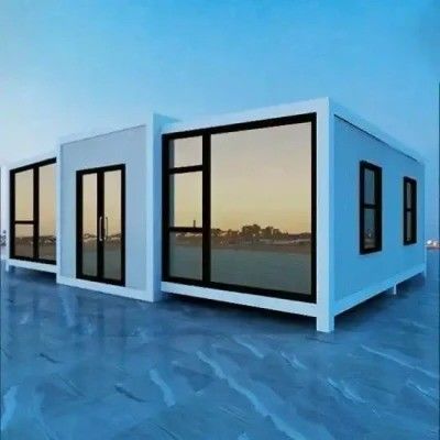 Grote 40ft 20ft luxe uitbreidbare container huis voor moderne woonkamer in Amerika