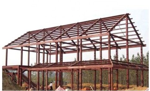 Moderne lichte hangar staalconstructies voor hotels geproduceerd door de productie