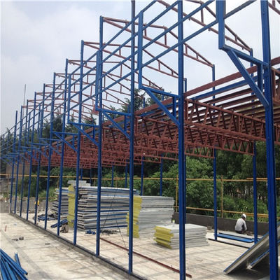 Moderne geprefabriceerde staalconstructies magazijnschuur bouwmaterialen bouw