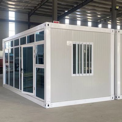 Flat Pack Container Huis-kantoor Prefab Container Met PVC Schuifvenster
