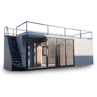 Snel installeer prefab container huis met PVC schuifvenster licht accessoires